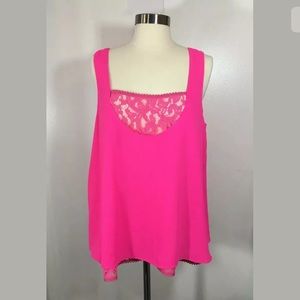 Rachel by Rachel Roy Hot Pink Cami Sz 0x